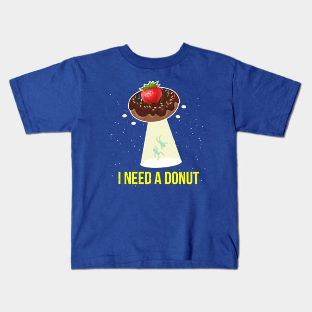 Unidentified Flying Donut Kids T-Shirt by soaktrendingworld